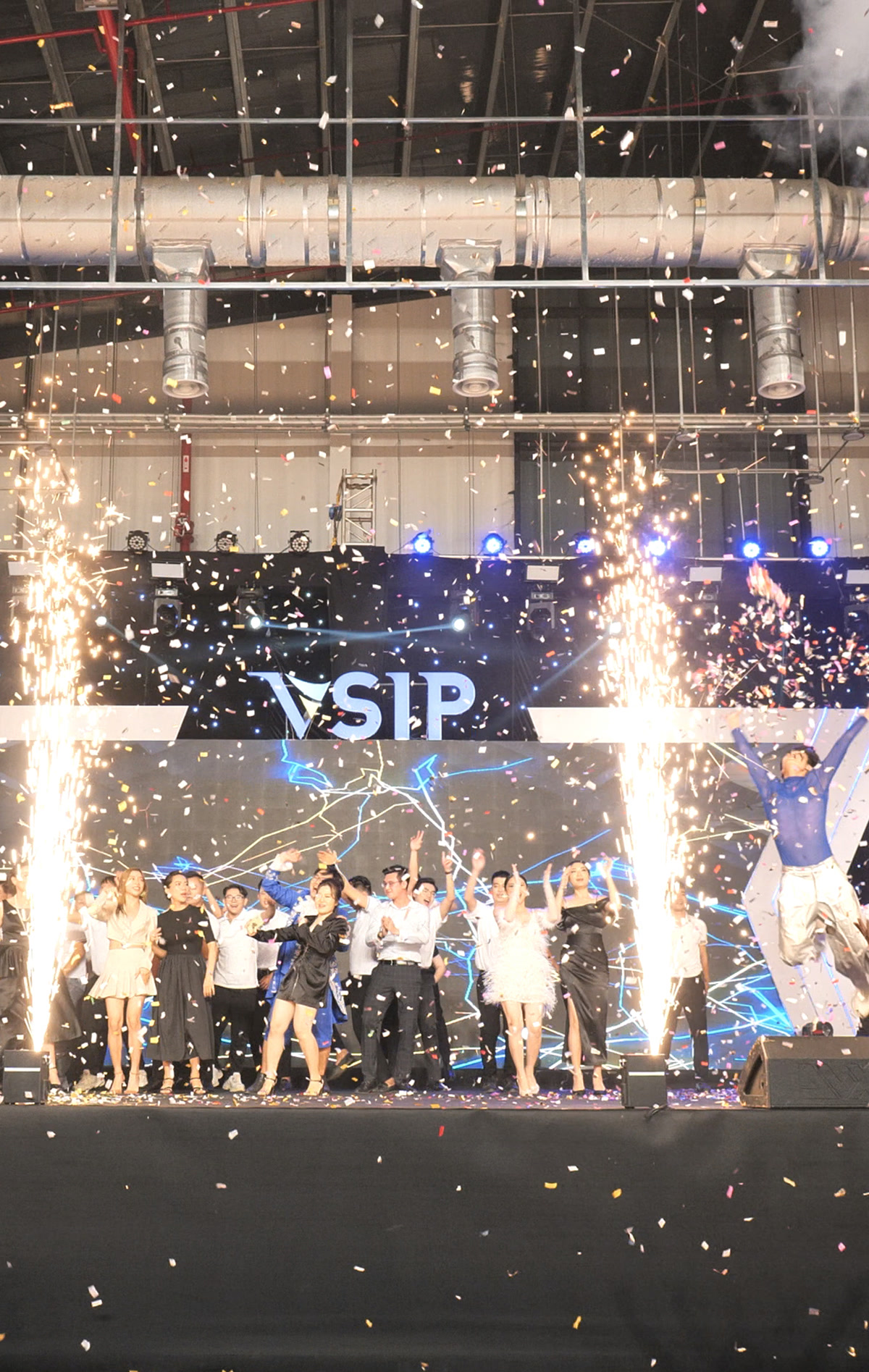 VSIP year-end party stage setup and production by VOX Event Media