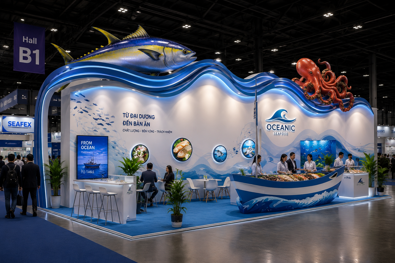 Gian hàng chủ đề không gian thương hiệu – thematic booth VOX