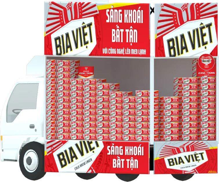 Bia Việt – standee và POSM activation trade marketing