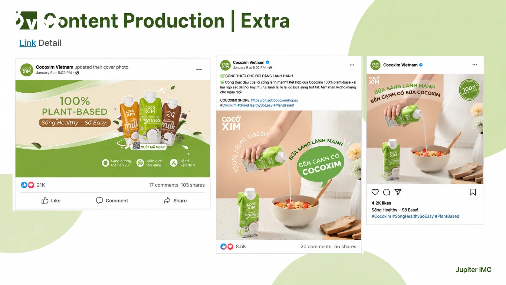 Cocoxim – content performance theo product benefit và lifestyle